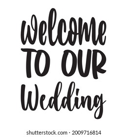 welcome to our wedding letter quote