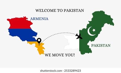 WELCOME TO PAKISTAN. TRAVEL FROM armenia TO PAKISTAN