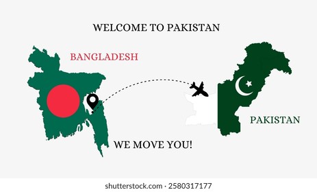 WELCOME TO PAKISTAN. TRAVEL FROM bangladesh TO PAKISTAN