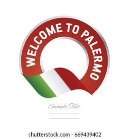Welcome to Palermo Italy flag logo icon