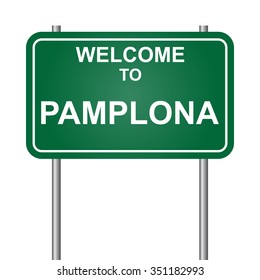 Welcome to Pamplona vector