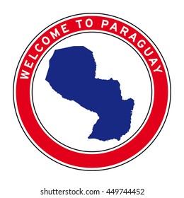 Welcome to Paraguay vector logo