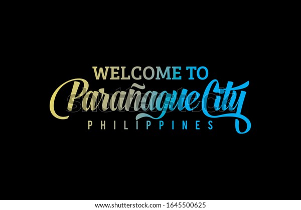 パラナグ市フィリピン語テキストクリエイティブフォントデザインイラストへようこそ ウェルカムサイン のベクター画像素材 ロイヤリティフリー