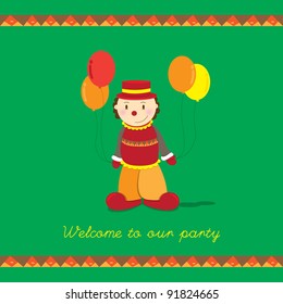 welcome party invitation card