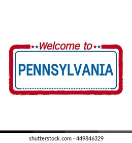 Welcome to PENNSYLVANIA of US State illustration design