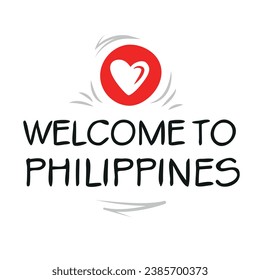 Welcome to Philippines, Vector Illustration.