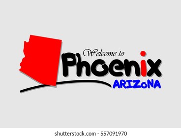 Welcome to Phoenix Arizona, Vector Design