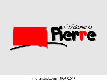 Welcome to Pierre, Vector illustration Design