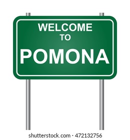 Welcome to Pomona, green signal vector