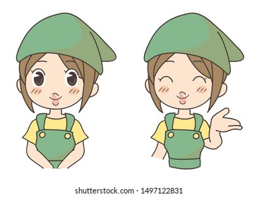 Welcome pose  - Shop assistant 2 set