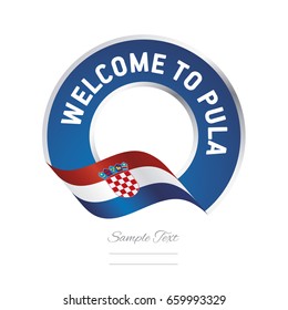 Welcome to Pula Croatia flag logo icon