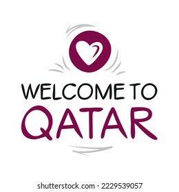 Welcome to Qatar, Vector Illustration.