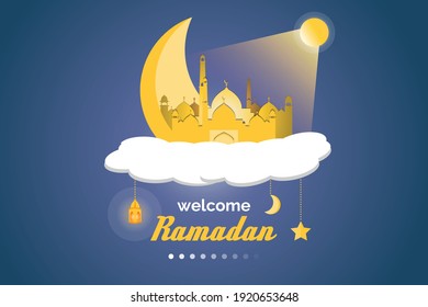 Welcome to Ramadan
Background. Simple background with a mosque silhouette. It can also be used for banners.