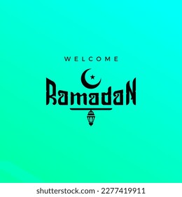 Welcome Ramadan. Muslim Holy Month. Islamic Vector