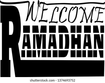 Welcome Ramadhan Set Ilustration