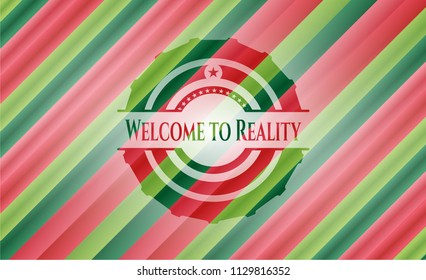 Welcome to Reality christmas emblem.