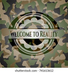 Welcome to Reality on camouflaged texture
