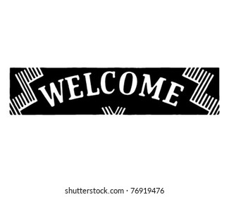 Welcome - Retro Ad Art Banner