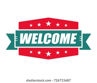 Welcome. Retro Vintage Label