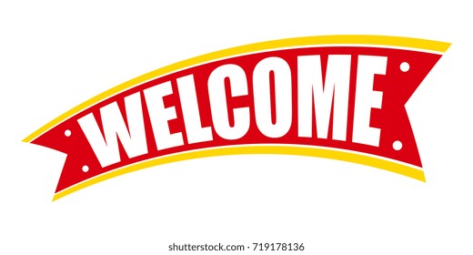 Welcome Ribbon Banners