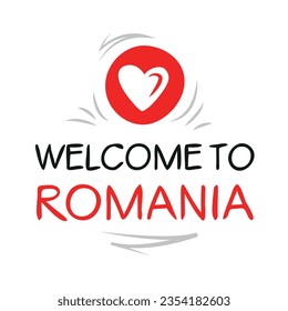 Welcome to Romania, Vector Illustration.