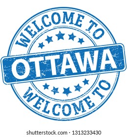 welcome to rubber stamp web badge on white background