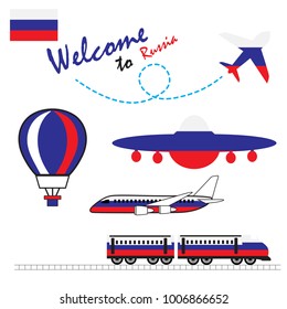 Welcome to russia. Vector illustration.