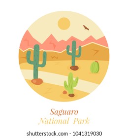 Welcome to Saguaro National Park poster. 