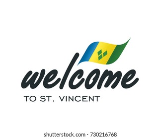 Welcome to Saint Vincent and the Grenadines flag sign logo icon