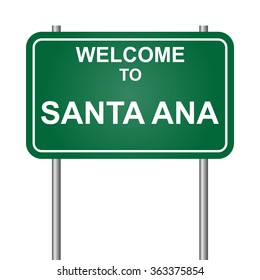 Welcome to Santa Ana vector