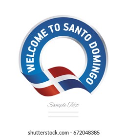 Welcome to Santo Domingo Dominican Republic flag logo icon