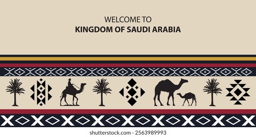 Welcome to Saudi Arabia Traditional Vector Design