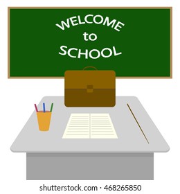 Welcome to school. Back to school. illustration.