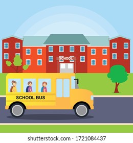 Bienvenido al diseño de ilustración vectorial de la escuela