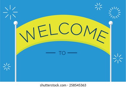 Welcome sign