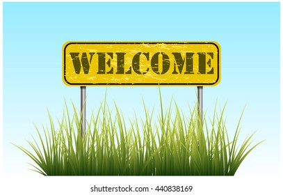 Welcome sign