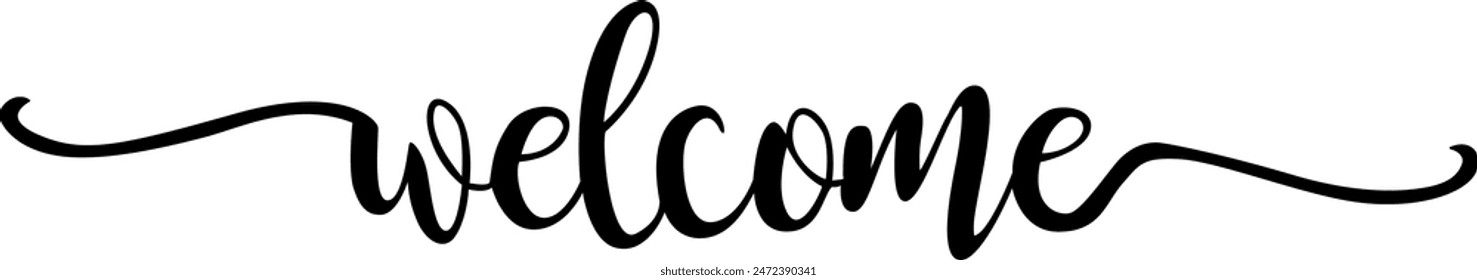Welcome Sign Digital EPs Vector graphics File