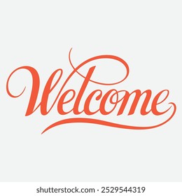 Welcome Sign, A Warm Welcome: Elegant Calligraphy Design