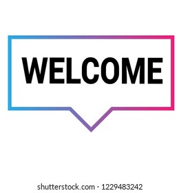 welcome sign,label. welcome speech bubble. welcome tag sign,banner,sticker