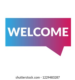 welcome sign,label. welcome speech bubble. welcome tag sign,banner,sticker