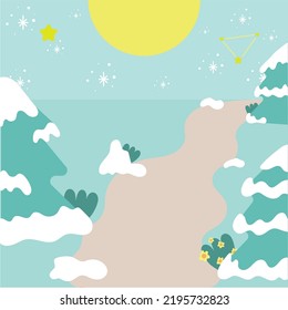 Welcome to the snowy winter vector.