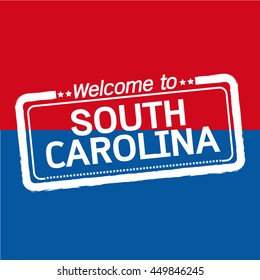 Welcome to SOUTH CAROLINA of US State illustration design