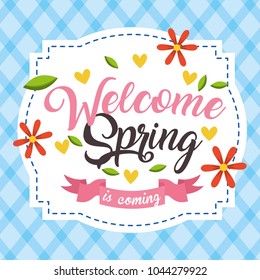 welcome spring card