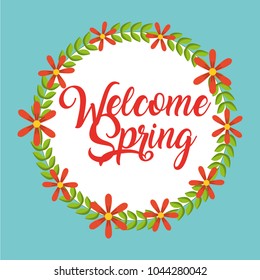 welcome spring card