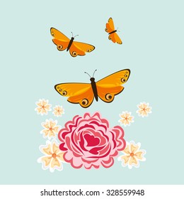 welcome spring design, vector illustration eps10 graphic 