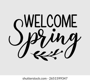Welcome Spring, Happy Spring Eps design, Spring Eps Cut File, Hoppy t shirt, Bunny and spring Eps, Egg for Kids, Cut File Cricut