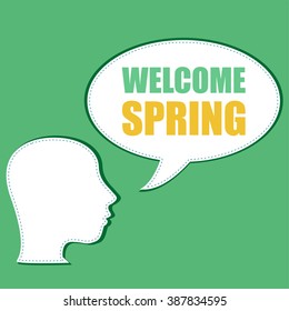 Welcome Spring Holiday Card. Welcome Spring Vector. Welcome Spring background. Spring Holiday Graphic. Welcome Spring Art. Spring Holiday Drawing