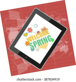 Welcome Spring Holiday Card. Welcome Spring Vector. Welcome Spring background. Spring Holiday Graphic. Welcome Spring Art. Spring Holiday Drawing