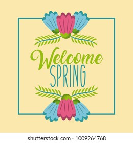 welcome spring poster celebration season time
