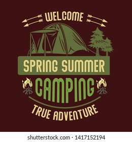 Welcome spring summer camping true adventure 